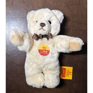 Rare Cream / Blonde 9" Steiff Molly Teddy Bear 0322/22 With Tags & Button
